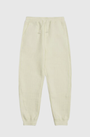 Waffle Lounge Trousers in Off White
