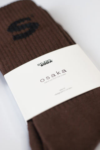 Studio Collective Socks in Brown Osaka