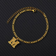 Gold Studio Collection: Classic 14K Plated A-Z Letter Anklet